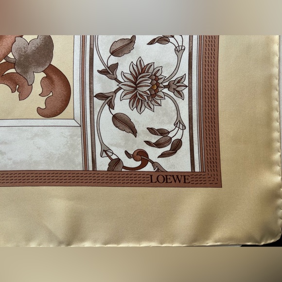 Vintage Loewe Silk Scarf—34” Square - Picture 13 of 16